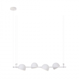PENDENTE MUFFIN BRANCO (C)88CM (L)33CM (A)13CM 4X7,5W 3000K 2000LM LED