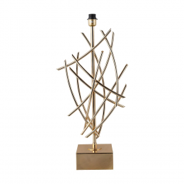 BASE PARA ABAJUR VENETO DOURADO (C)23CM (L)13CM (A)55CM 1XE27 40W - MI002
