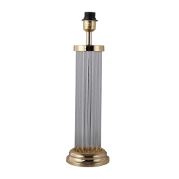 BASE PARA ABAJUR VENETO DOURADO E TRANSPARENTE (D)15.5CM (A)53.5CM 1XE27 40W - MI007