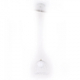 PENDENTE LAMP D 50CM X 41CM 1XG9 127V / 220V BRANCO - ML005W