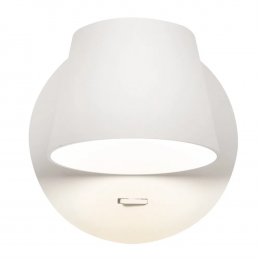 ARANDELA MEERA BRANCO (D)12CM (A)12CM 1X6W 3000K 240LM - ARANDELA MEERA BRANCO (D)12CM (A)12CM 1X6W 3000K 240LM