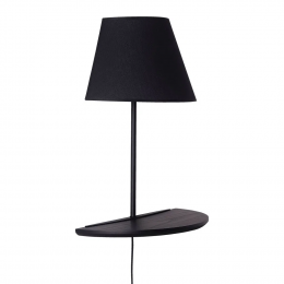 ARANDELA LERA PRETO E PRETO (C)36CM (L)18CM (A)46CM 1XE14 40W - ML010B