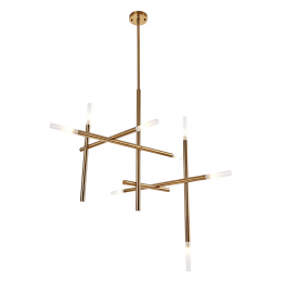 PENDENTE MALAGUETA DOURADO E BRANCO (D)93CM (A)100CM 8XG9 80W - GR001