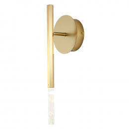 ARANDELA PETRA DOURADO E TRANSPARENTE (C)11CM (L)12CM (A)42CM 1X3W 3000K 150LM - OC004S