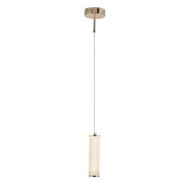 PENDENTE FLUTE ROSE GOLD (D)7CM (A)22,7CM 1X12 + 18 + 24W 3000K 525LM LED