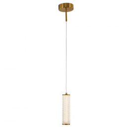PENDENTE FLUTE DOURADO (D)7CM (A)22,7CM 1X7W 3000K 525LM LED