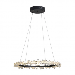 PENDENTE ASTER PRETO (D)60CM (A)8CM 1XLED 28W 3000K 21LM IP20