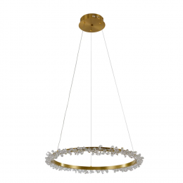 PENDENTE ASTER DOURADO (D)60CM (A)8CM 1XLED 28W 3000K 21LM IP20