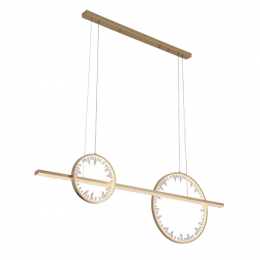 PENDENTE MILENIUM DOURADO (C)12CM (L)12CM (A)4CM 1X54W 3000K 3225LM LED