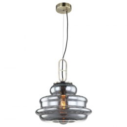 PENDENTE BANGKOK D 32CM X 37.7CM 1XE27 127V / 220V BRANCO E FUME - OP062S