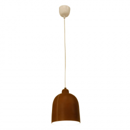 PENDENTE KANPUR D 18CM X 20CM 1XE27 127V / 220V MARROM E BRANCO - PEI0008MA