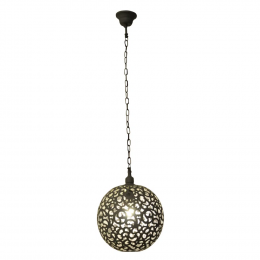PENDENTE INDIRA D 28CM X 42CM 1XE27 127V / 220V CINZA - PEI0024MCI