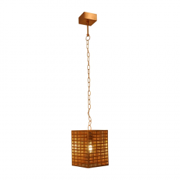 PENDENTE PRADESH 18CMX18CMX24CM 1XE27 - COBRE - PEI0026CO