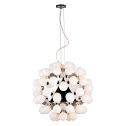 PENDENTE DIO CROMADO (D)80CM (A)75CM 60XE27 420W - RE009