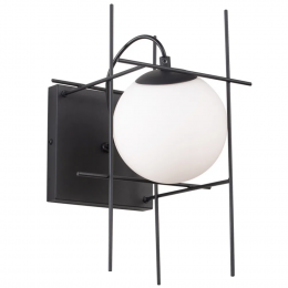 ARANDELA DIX CROMO NEGRO E BRANCO (C)21CM (L)21,5CM (A)35CM 1X25W G9