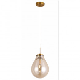 PENDENTE CAJU BRONZE E CONHAQUE (D)21.5CM (A)29.5CM 1XE14 40W - RZ001ES