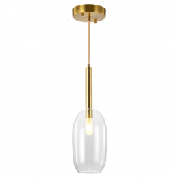PENDENTE FILO BRONZE E TRANSPARENTE (D)11CM (A)39CM 1XG9 5W - RZ007