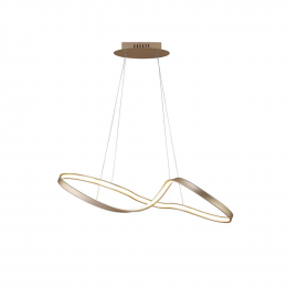 PENDENTE FLOW DOURADO (C)93CM (L)33CM (A)26CM 1X30W 3000K 1500LM - SB008G