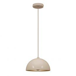 PENDENTE MEZZA D 25CM X 15CM 1XG9 127V / 220V BRANCO - SE240B