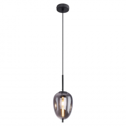 PENDENTE TRES PRETO E FUME (D)27CM (A)59.5CM 1XE27 40W - HC015