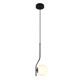PENDENTE VIVA CROMO NEGRO E BRANCO (D)16CM (A)45CM 1XE27 BOLINHA 5W - SQ006B