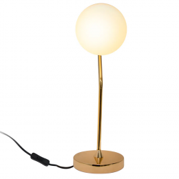 ABAJUR VIVA DOURADO E BRANCO (D)17CM (A)49CM 1XE27 BOLINHA 5W - SQ007