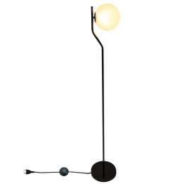 COLUNA VIVA CROMO NEGRO E BRANCO (D)25CM (A)160CM 1XE27 BOLINHA 5W - SQ008B