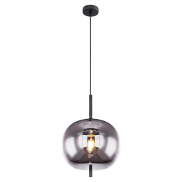 PENDENTE TRES PRETO E FUME (D)30CM (A)42.5CM 1XE27 40W - HC016