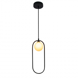 PENDENTE GUDE PRETO (D)17CM (A)47CM 5X5W G9