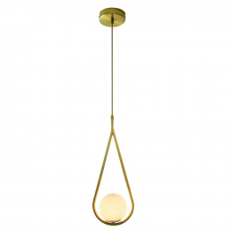 PENDENTE PINGO BRONZE E BRANCO (D)18CM (A)49CM 1XG9 25W - TR001