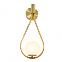ARANDELA PINGO BRONZE E BRANCO (D)20CM (A)42CM 1XG9 25W - TR002
