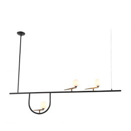 PENDENTE BEM-TE-VI PRETO E DOURADO (C)156CM (A)30CM 3XG9 75W - TR007