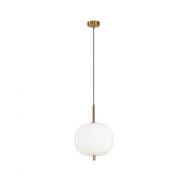 PENDENTE TRES DOURADO E BRANCO (D)30CM (A)42.5CM 1XE27 40W - HC016G