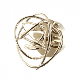 ARANDELA NINHO DOURADO E BRANCO (D)23CM 1X12W 3000K 960LM - WD018