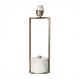 BASE PARA ABAJUR VENETO BRONZE E BRANCO (D)12.5CM (A)39.6CM 1XE27 40W - WR001