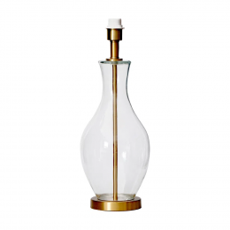 BASE PARA ABAJUR VENETO DOURADO E TRANSPARENTE (D)20CM (A)54.7CM 1XE27 40W - WR002