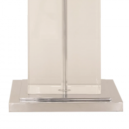 BASE PARA ABAJUR CLASSIC CROMADO E TRANSPARENTE (C)22.8CM (L)15.2CM (A)42.8CM 1XE27 40W - XL1115