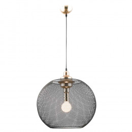 PENDENTE COPPER PRETO E DOURADO (D)50CM (A)49.5CM 1XE27 40W - XN005G