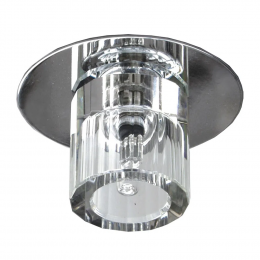SPOT DE EMBUTIR SHINE D 8CM X 5CM 1XG9 127V / 220V CROMADO E TRANSP - YD019G