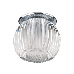 SPOT DE EMBUTIR D 9CM X 7.5CM 1XG9 127V / 220V CROMADO E TRANSP - YD1088