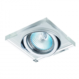 SPOT DE EMBUTIR SHINE CROMADO E TRANSPARENTE (C)9CM (L)9CM (A)2.5CM 1XGU10 50W - YD134