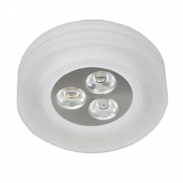 SPOT DE EMBUTIR GLOW D 9CM X 5CM 3 X LED 1W 127V / 220V ACETINADO - YD227RF
