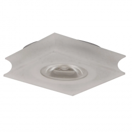 SPOT DE EMBUTIR GLOW 6CM X 6CM X 4CM 3 X LED 1W 127V / 220V ACETINADO E TRANSP - YD234QC
