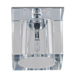 SPOT DE EMBUTIR SHINE CROMADO E TRANSPARENTE (C)5CM (L)5CM (A)5.5CM 1XG4 20W - YD604
