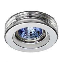 SPOT DE EMBUTIR D 6CM X 4CM 1XGU10 127V / 220V CROMADO E TRANSP - YD755B
