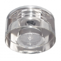SPOT DE EMBUTIR D 7CM X 3CM 1XG4 127V / 220V CROMADO E TRANSP - YD765
