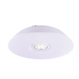 PLAFON METAL E VIDRO D 49CM X 10CM 1 X LED 9W 127V / 220V BRANCO - ZU001