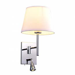 ARANDELA LETTURA 20CM X 25CM X 34CM BRANCO E CROMADO - ZU011A