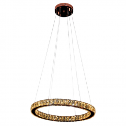 PENDENTE AURA PICCOLA COBRE E CHAMPAGNE (D)60CM (A)5.5CM 1X24W 3000K 1320LM - ID010E