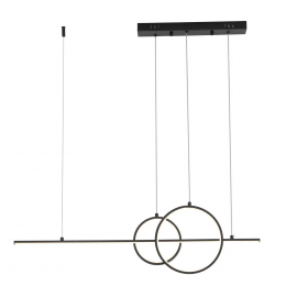 PENDENTE ANIMA PRETO (C)91CM (L)4CM (A)30CM 1XLED 32W 3000K 1600LM IP20